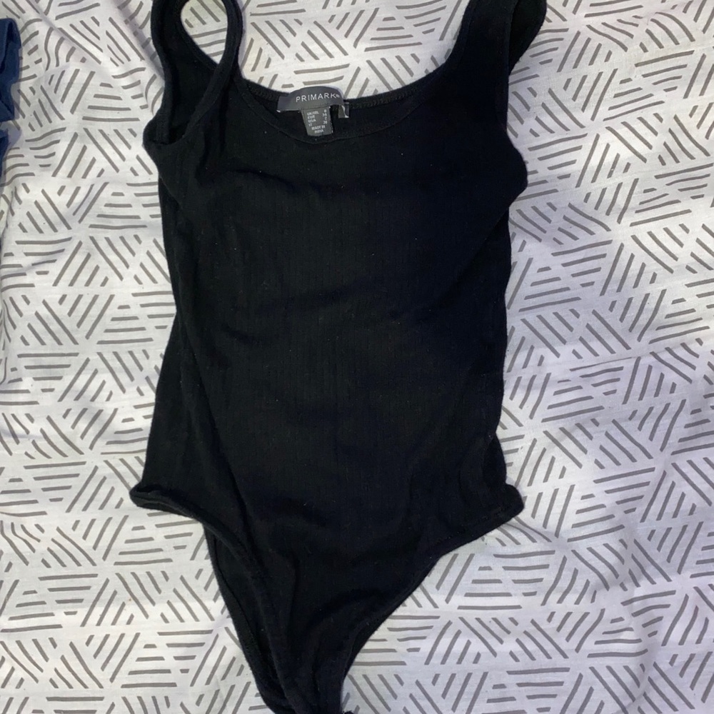 Black tank top body suit